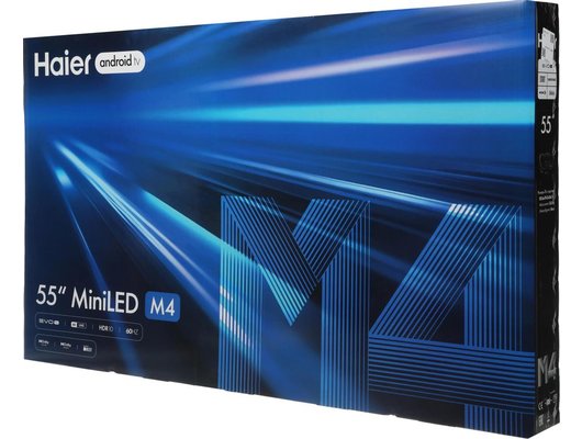 4K (Ultra HD) Smart телевизор HAIER 55 MINILED M4 55″, 140 см, MiniLED, Android TV, HDMI 2.1